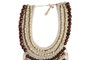 DKD Home Decor Decoración con Conchas y Hierro 25x15x70 Collar Natural/Negro