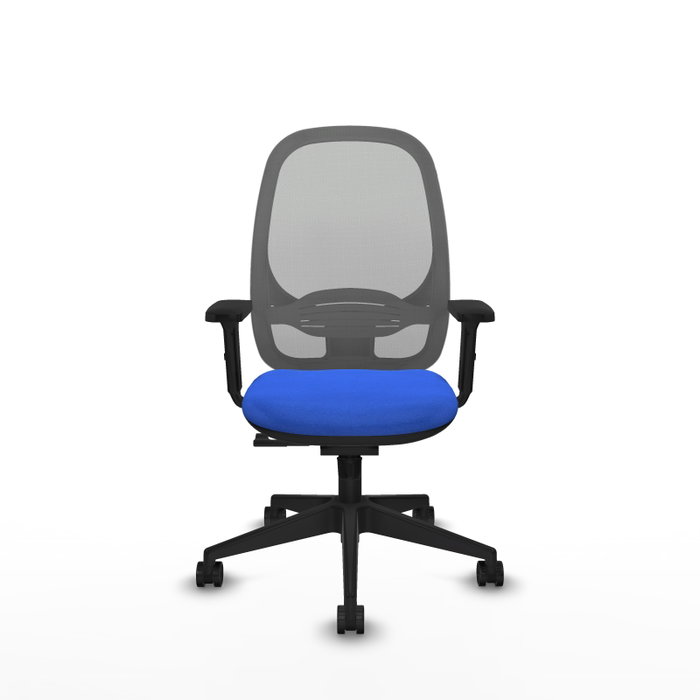 PIQUERAS Y CRESPO Silla de oficina Cilanco con mecanismo Sincro, Azul y Gris