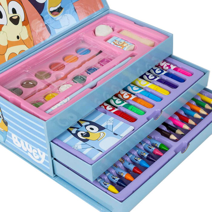 Cerdá Maletín de papelería Coloreable Bluey Azul Cerdá Maletín de papelería Coloreable Bluey Azul