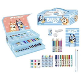 Cerdá Maletín de papelería Coloreable Bluey Azul