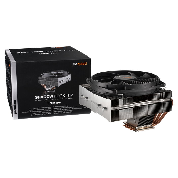 Be Quiet! Shadow Rock TF 2 Disipador de CPU Compacto 160W TDP