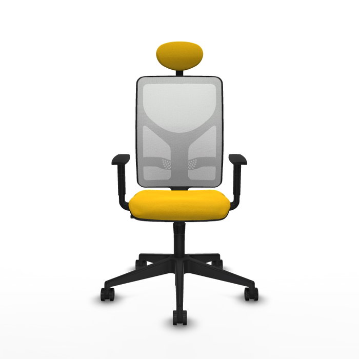 PIQUERAS Y CRESPO Silla de oficina Motilla con mecanismo Sincro, Amarillo y Blanco PIQUERAS Y CRESPO Silla de oficina Motilla con mecanismo Sincro, Amarillo y Blanco