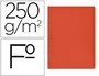 Gio Subcarpeta Simple Cartulina Rojo Intenso Folio 250 gr -50U-