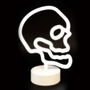 Juinsa Calavera con Soporte y Luz Neon 18x25 cm