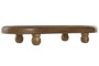 DKD Home Decor Bandeja de Acacia y Ratán Natural 42,5x18x7,6 cm
