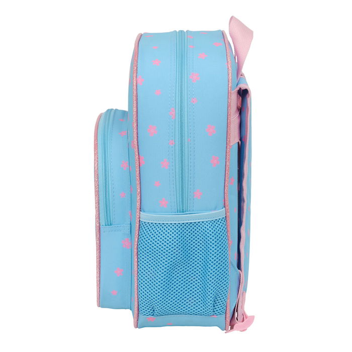 Mochila Escolar Lilo & Stitch Happy Azul cielo 26 x 34 x 11 cm