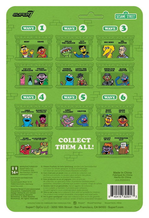 Super7 Sesame Street Figura ReAction Wave 06 Typewriter Guy 10 cm Super7 Sesame Street Figura ReAction Wave 06 Typewriter Guy 10 cm