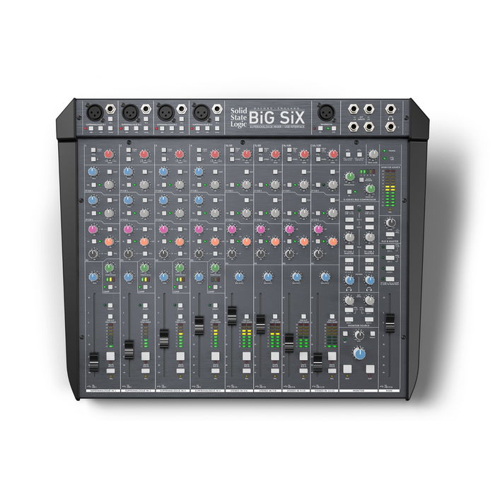 SSL Big Six Mezclador Compacto Profesional de 16 Canales con Precios SSL SuperAnalogue y Compresor G Series Bus, Conexión USB 24bit AD/DA SSL Big Six Mezclador Compacto Profesional de 16 Canales con Precios SSL SuperAnalogue y Compresor G Series Bus, Conexión USB 24bit AD/DA