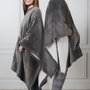Home Deco Factory Manta-Poncho Gris