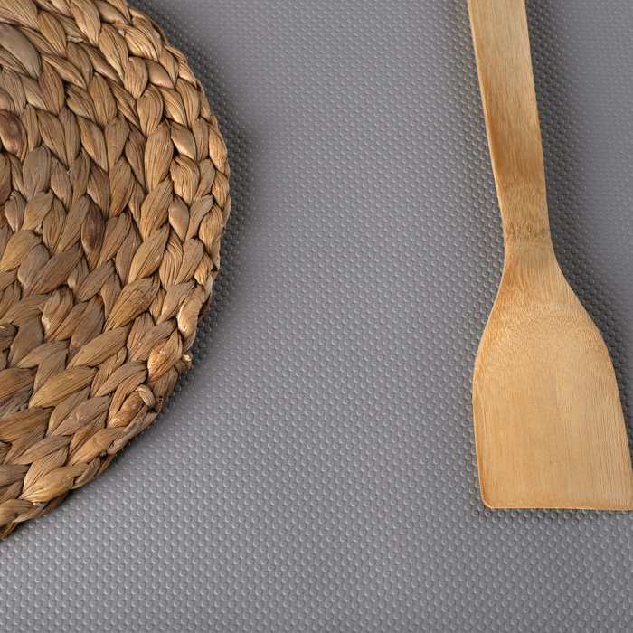 Emuca Esterilla antideslizante para cajones, Punteado, longitud 20m x 480mm, Plástico, Gris