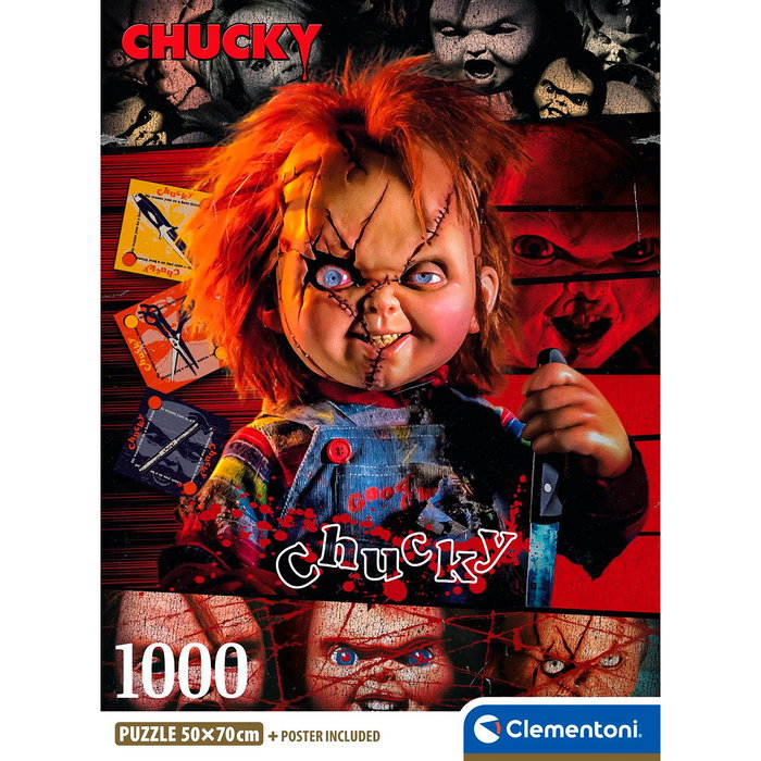 Clementoni Puzzle Horror Movies - Chucky 1000 piezas