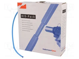 HELLERMANNTYTON Tubo termoretráctil 3,2mm azul 10m