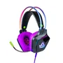 Blade Bifrost Auriculares Gaming Diadema RGB con Micrófono Boom, Conector 3.5mm, Púrpura/Multicolor, Compatible con PS5, Xbox, Switch, PC