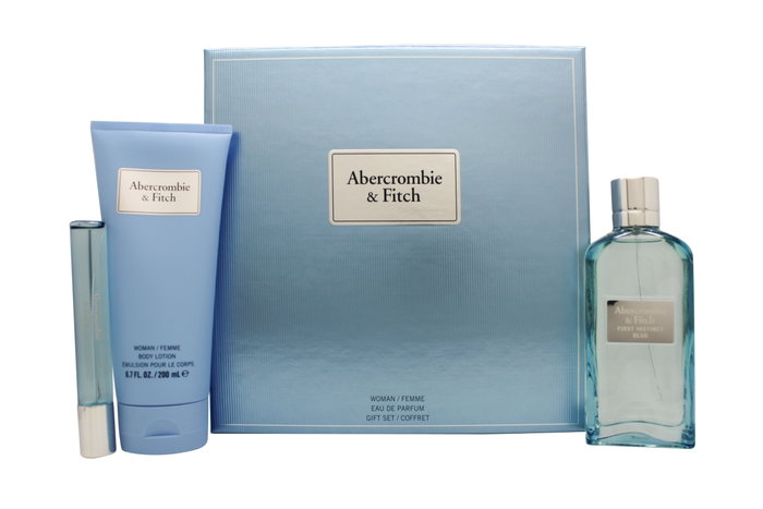 Abercrombie & Fitch First Instinct Blue for Her Gift Set 100ml EDP + 15ml EDP + 200ml Body Lotion Abercrombie & Fitch First Instinct Blue for Her Gift Set 100ml EDP + 15ml EDP + 200ml Body Lotion