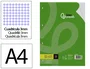 Liderpapel Recambio A4 100 Hojas 100gr Cuadro 3mm Con Margen 4 Taladros