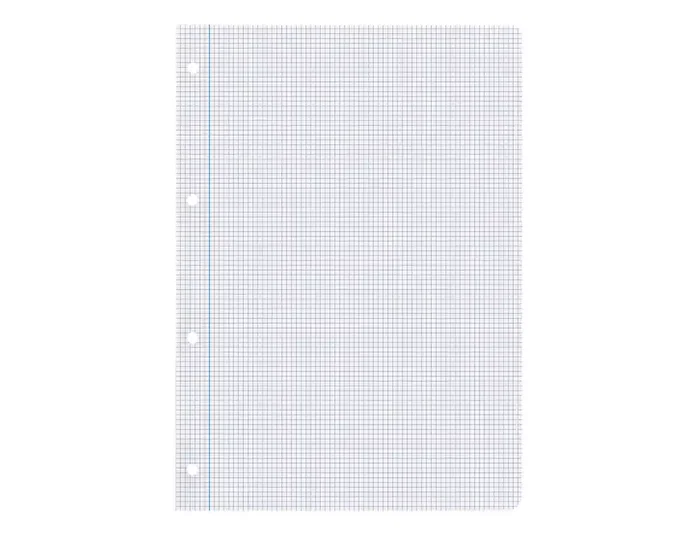 Liderpapel Recambio A4 100 Hojas 100gr Cuadro 3mm Con Margen 4 Taladros