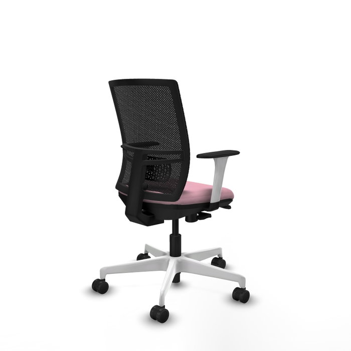 PIQUERAS Y CRESPO Silla de oficina Yunquera Rosa y Negro