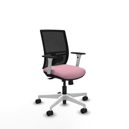 PIQUERAS Y CRESPO Silla de oficina Yunquera Rosa y Negro