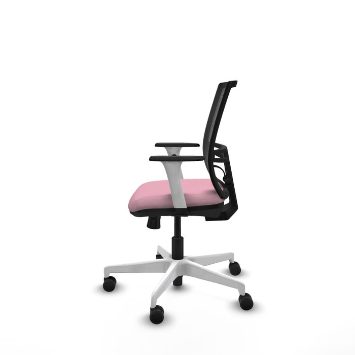 PIQUERAS Y CRESPO Silla de oficina Yunquera Rosa y Negro