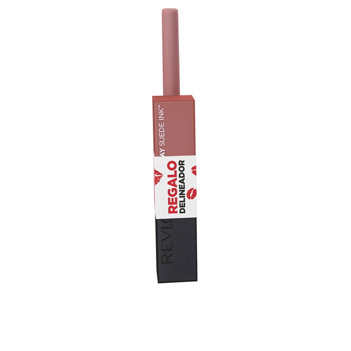 REVLON ColorStay Suede Ink Estuche 2 Piezas, Labial Mate Larga Duración Sin Transferencia + Perfilador - Gut Instinct & Rose Gold Kiss REVLON ColorStay Suede Ink Estuche 2 Piezas, Labial Mate Larga Duración Sin Transferencia + Perfilador - Gut Instinct & Rose Gold Kiss