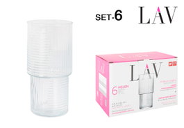 LAV Set de 6 Vasos Helen 400cc