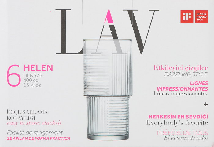 LAV Set de 6 Vasos Helen 400cc