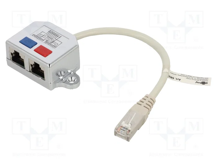 GOOBAY Divisor de Red RJ45 Cat 5 Gris 0,15m GOOBAY Divisor de Red RJ45 Cat 5 Gris 0,15m