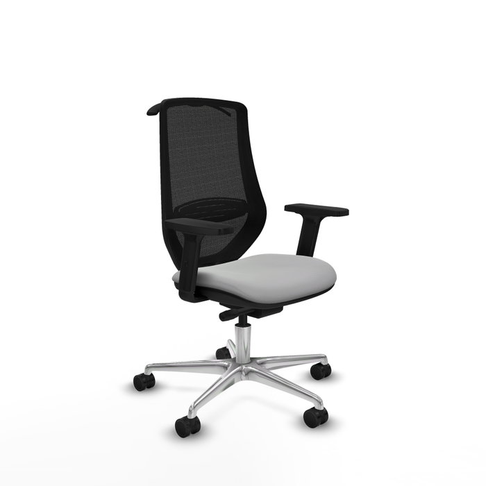 PIQUERAS Y CRESPO Silla de oficina Mardos con mecanismo Sincro/Traslack Gris claro y Negro PIQUERAS Y CRESPO Silla de oficina Mardos con mecanismo Sincro/Traslack Gris claro y Negro