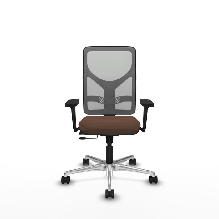 PIQUERAS Y CRESPO Silla de oficina Motilla con mecanismo Sincro/Traslack Marrón y Gris PIQUERAS Y CRESPO Silla de oficina Motilla con mecanismo Sincro/Traslack Marrón y Gris