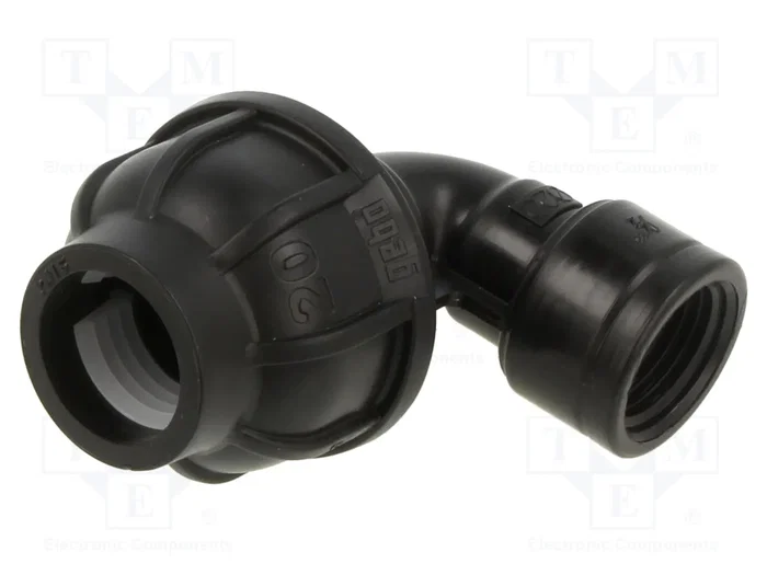 GEBO Conector de Apriete de Codo 90° G 1/2'' Interno para Tuberías PE