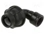 GEBO Conector de Apriete de Codo 90° G 1/2'' Interno para Tuberías PE