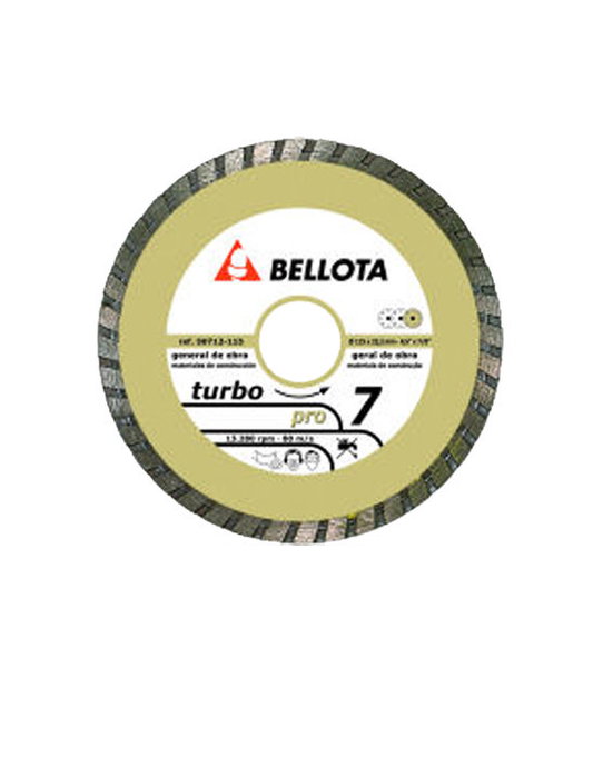 BELLOTA Disco de Diamante Basic Pro7 Turbo Liso 230x22,2x7,0 mm BELLOTA Disco de Diamante Basic Pro7 Turbo Liso 230x22,2x7,0 mm