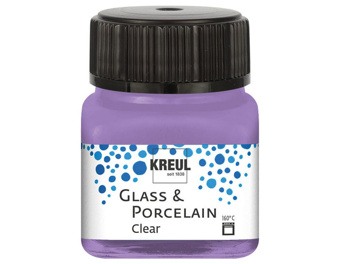 Kreul Pintura Vidrio y Porcelana Glass&Porcelain Lila 20ml Kreul Pintura Vidrio y Porcelana Glass&Porcelain Lila 20ml