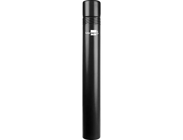 Liderpapel Portaplanos Plástico Diámetro 6 cm Extensible hasta 80 cm Negro