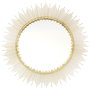 Home Deco Factory Espejo Sol Dorado, Diámetro 60 cm