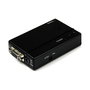 StarTech.com Convertidor de Vídeo VGA HD15 a Composite RCA o S-Video PC a TV - Adaptador con Cable 0.91 m, Negro, hasta 1600x1200