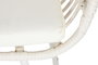 DKD Home Decor Sofá para Terraza y Jardín Blanco Ratán Sintético 74x84x124 cm Set de 4