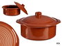 La Dehesa Cocotte 4.5 L Barro Refractario Color Miel Dimensiones 33x30.5x17.5 cm (Set de 2)