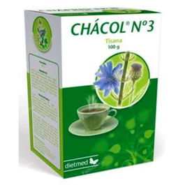 DIETMED Tisana Nº3 Chacol 100Gr. Tisana para el colesterol con Achicoria, Cola de caballo, Sauce, Alcachofa, Lupino y Ortiga Blanca