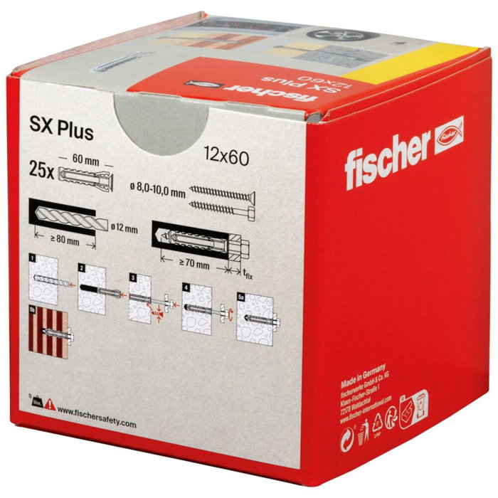FISCHER TACO SX PLUS 12x60 Gris