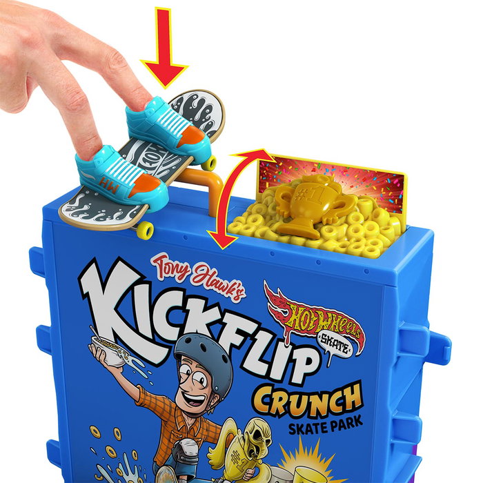 Hot Wheels HTP09 Juego de Skate Tony Hawk Bol Cereales para Niños +5 Años