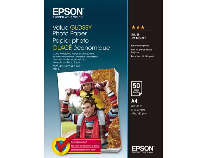 Epson Papel Fotográfico Brillo A4 183gr Pack 20 Hojas Epson Papel Fotográfico Brillo A4 183gr Pack 20 Hojas