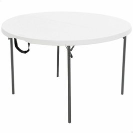 Color Baby Mesa redonda plegable por la mitad blanca D122X73 cm