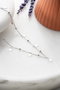 Heliophilia Silver NRZ998874 Collar Plata de Ley 925 con Piedra Esmaltada y Cierre de Langosta Cadena 42 cm