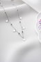 Heliophilia Silver NRZ998874 Collar Plata de Ley 925 con Piedra Esmaltada y Cierre de Langosta Cadena 42 cm