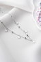 Heliophilia Silver NRZ998874 Collar Plata de Ley 925 con Piedra Esmaltada y Cierre de Langosta Cadena 42 cm