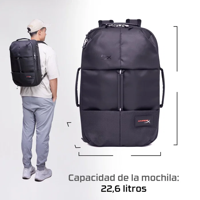 HyperX Knight Mochila Gaming para Portátiles de 16 pulgadas, Negro