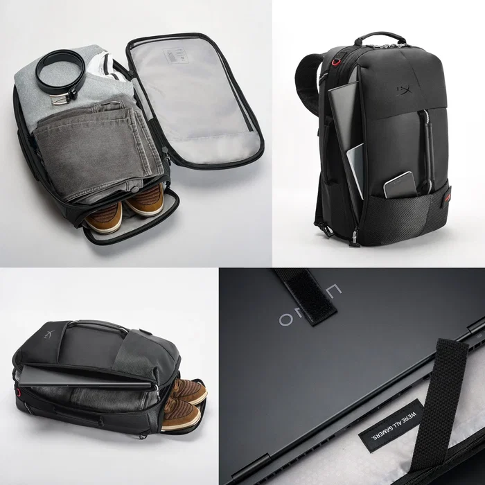 HyperX Knight Mochila Gaming para Portátiles de 16 pulgadas, Negro