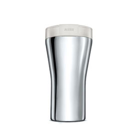 Alessi GIA24 MUG DE VIAJE CAFFA A/INOX 18/10 BLANCO