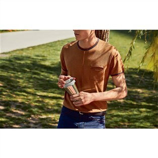 Alessi GIA24 MUG DE VIAJE CAFFA A/INOX 18/10 BLANCO